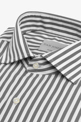 Camicia a righe medie grigia slim-Dan John