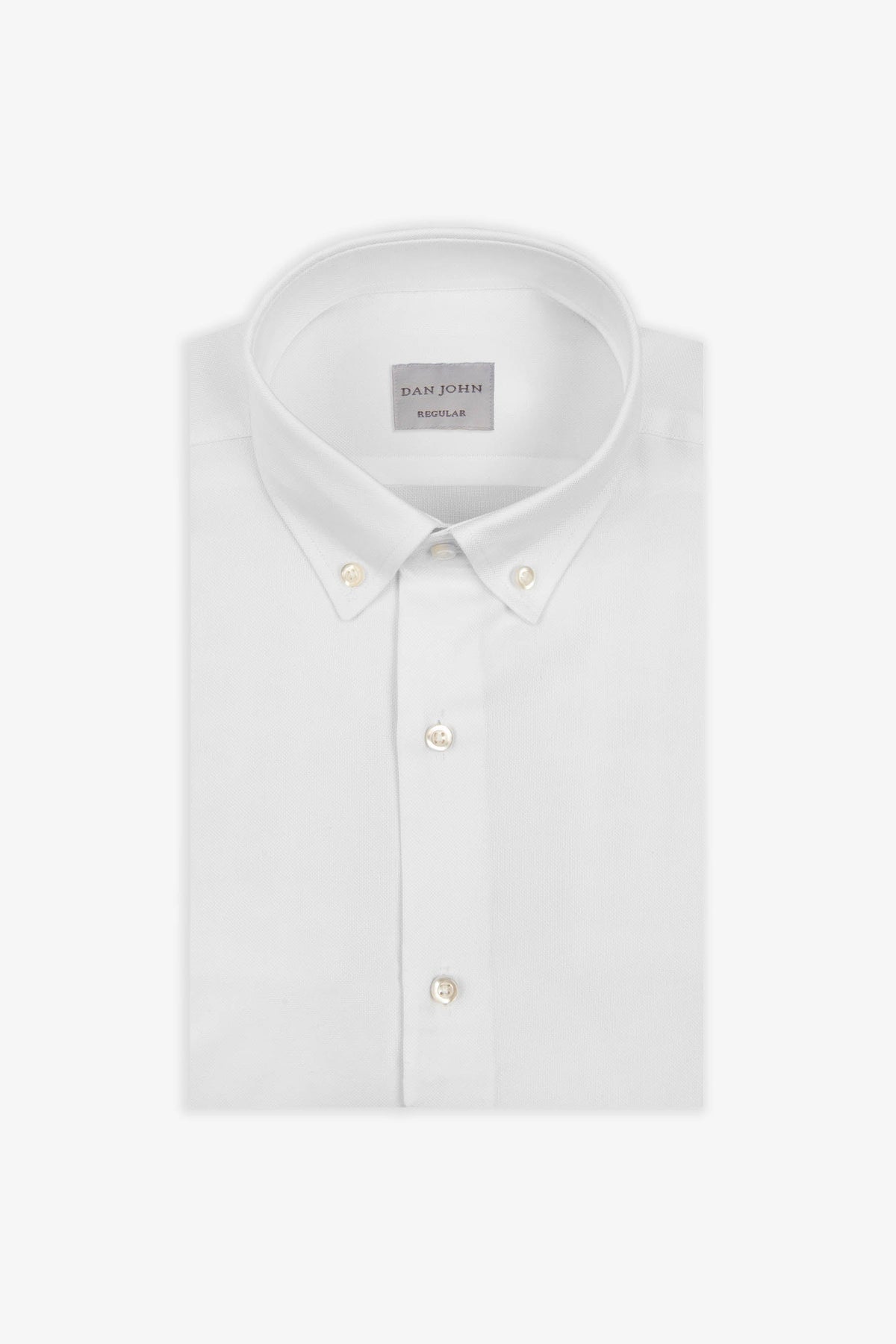 Camicia oxford button down bianca-Dan John