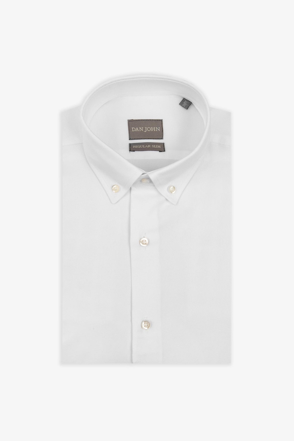 White button-down oxford shirt