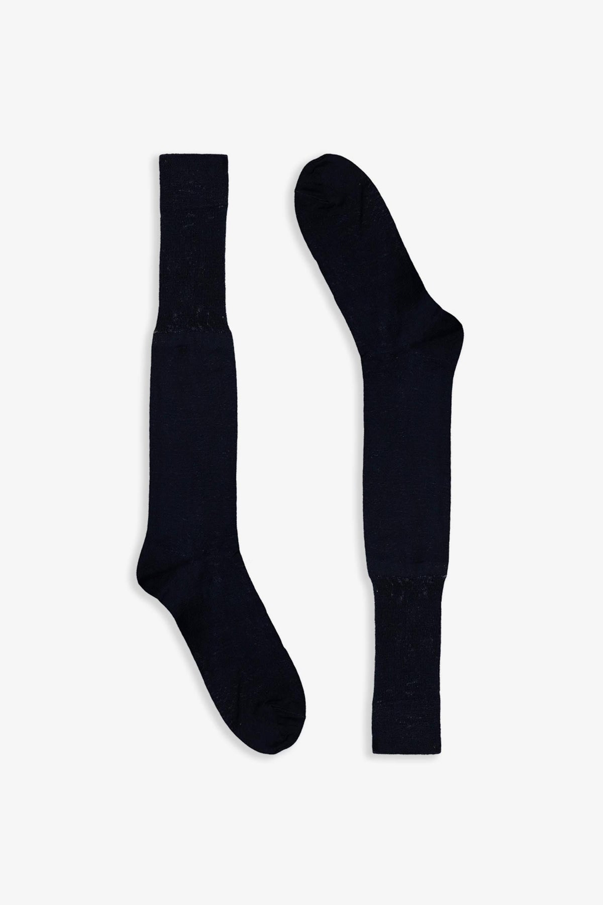 Blue mercerized cotton socks