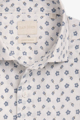 Camicia fantasia fiore all over celeste-Dan John