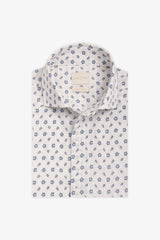 Camicia fantasia fiore all over celeste-Dan John