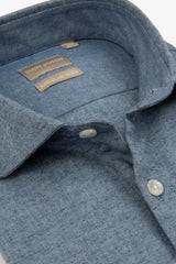 Camicia flanella celeste-Dan John