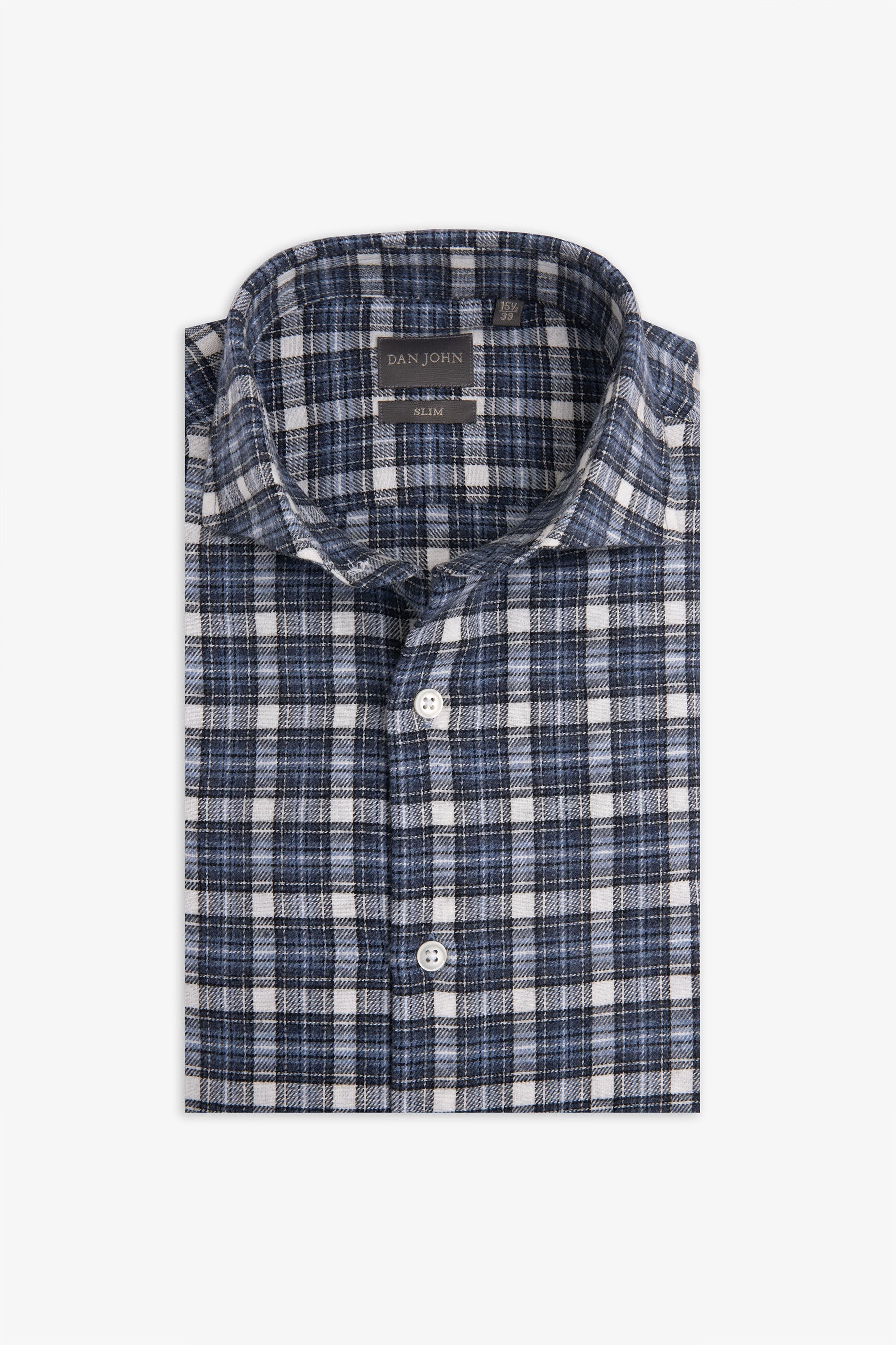 Camicia in flanella check slim avion-Dan John