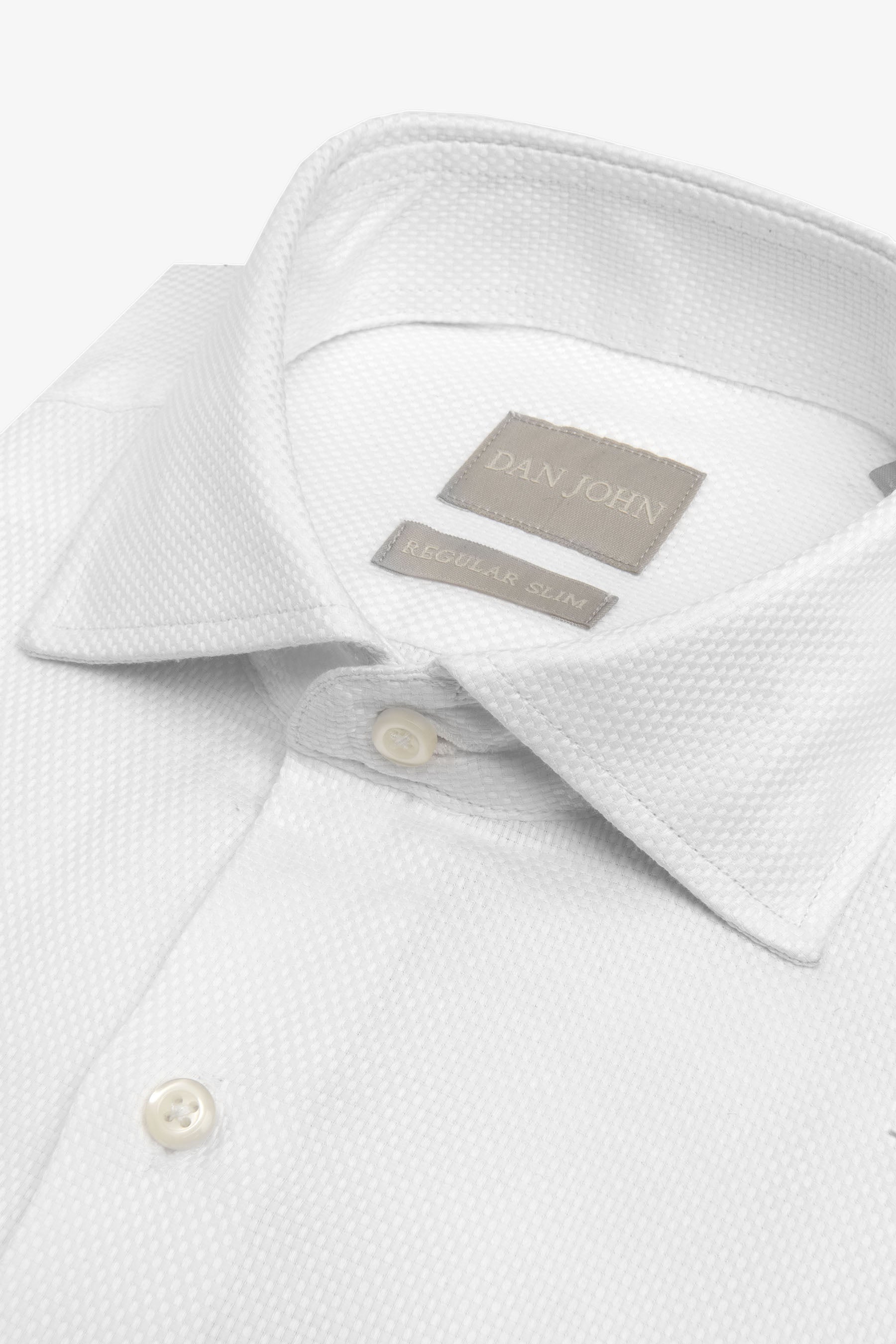 Camicia "la Picoco" operata bianca-Dan John