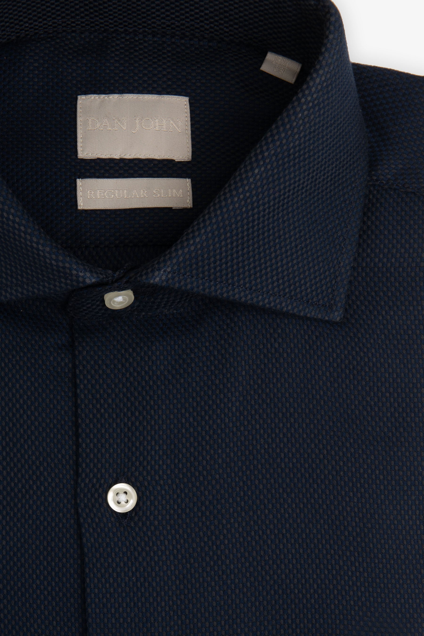 Camicia "la Picoco" operata blu-Dan John