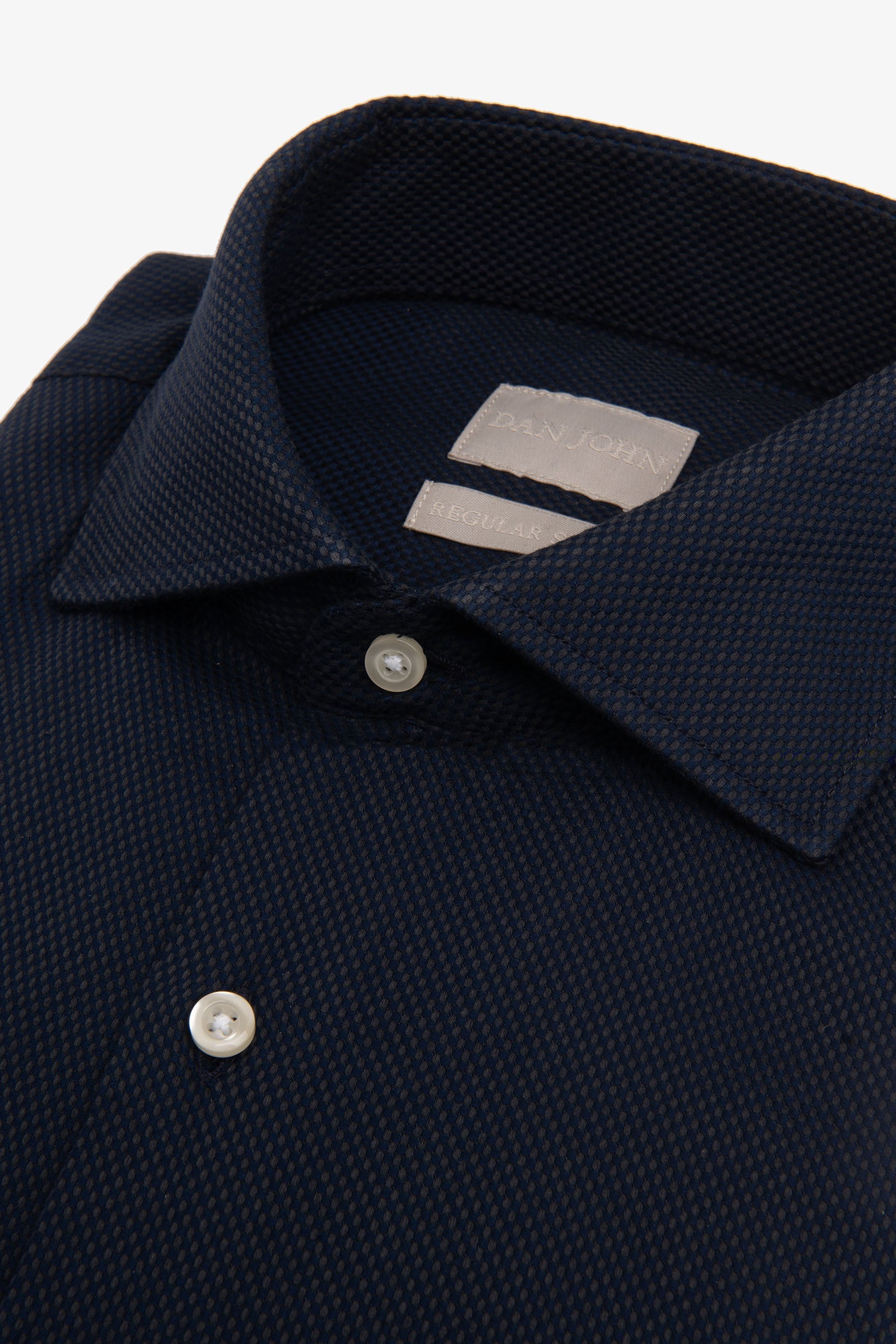 Camicia "la Picoco" operata blu-Dan John