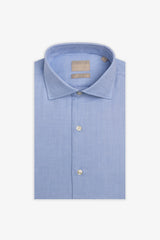 Camicia micro chevron celeste-Dan John