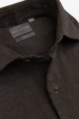 Camicia micro oxford verde slim-Dan John