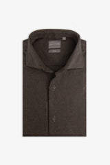Camicia micro oxford verde slim-Dan John