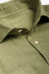 Camicia misto lino con tasche sul petto militare-Dan John