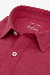 Camicia misto lino corallo-Dan John