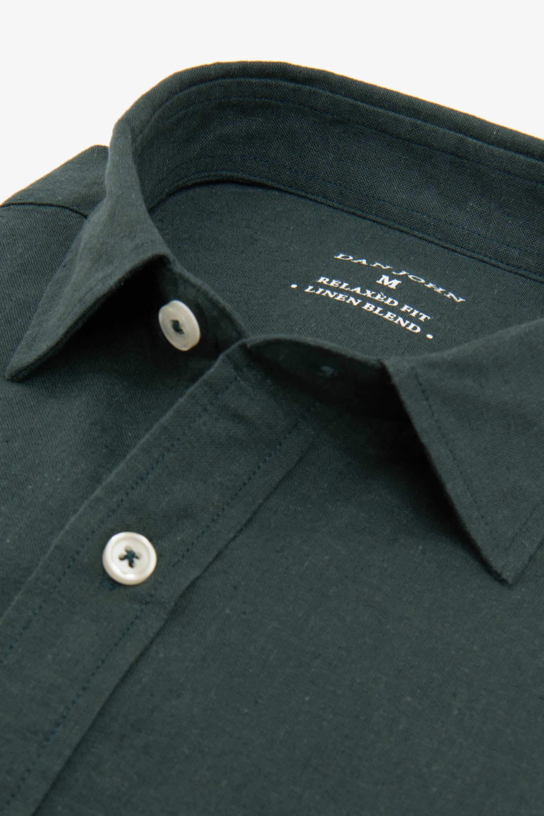 Camicia misto lino ottanio-Dan John