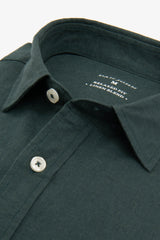 Camicia misto lino ottanio-Dan John