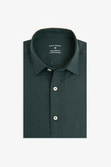 Camicia misto lino ottanio-Dan John