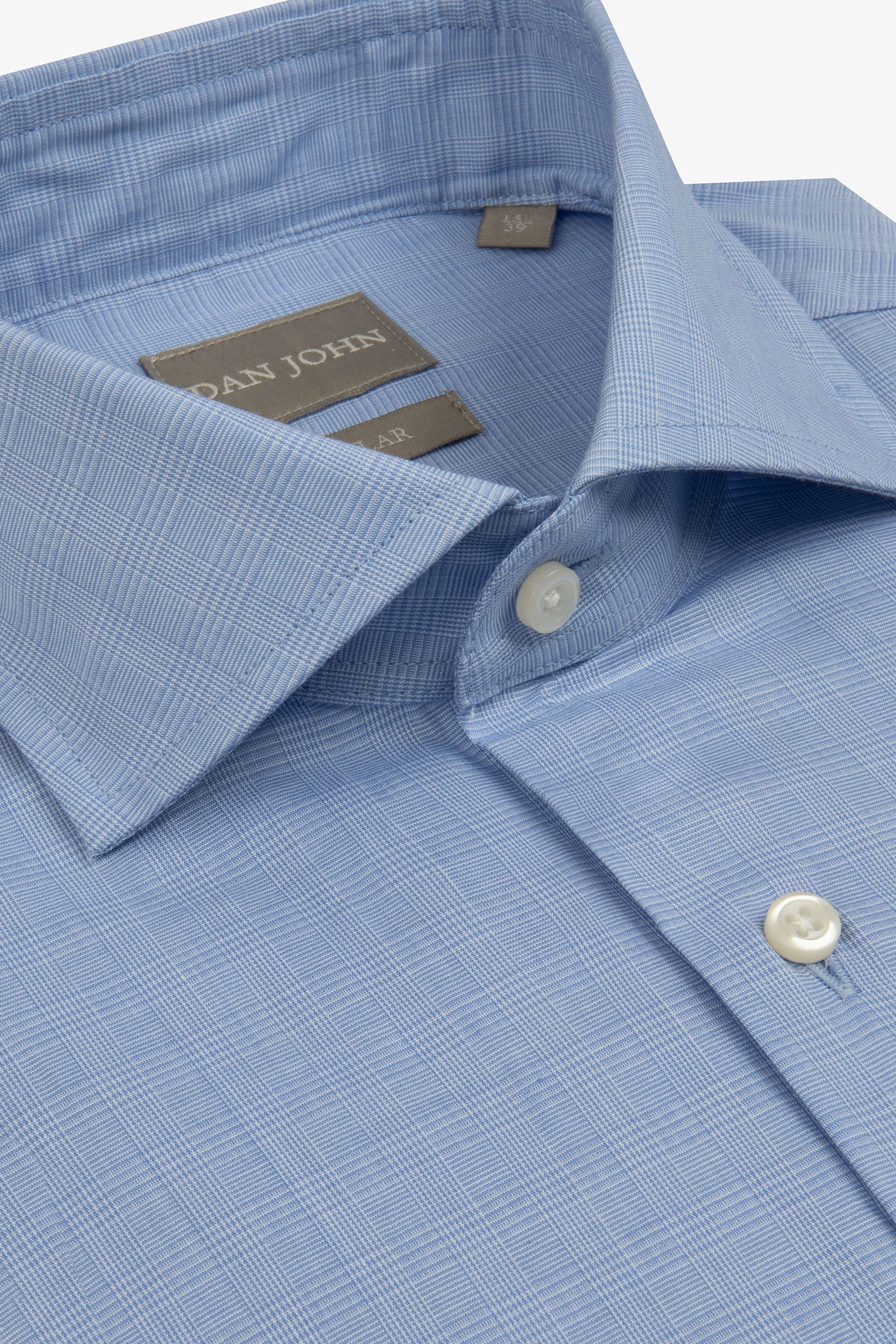 Camicia principe di galles azzurra-Dan John