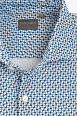 Camicia relax tech fantasia geometrica slim-Dan John