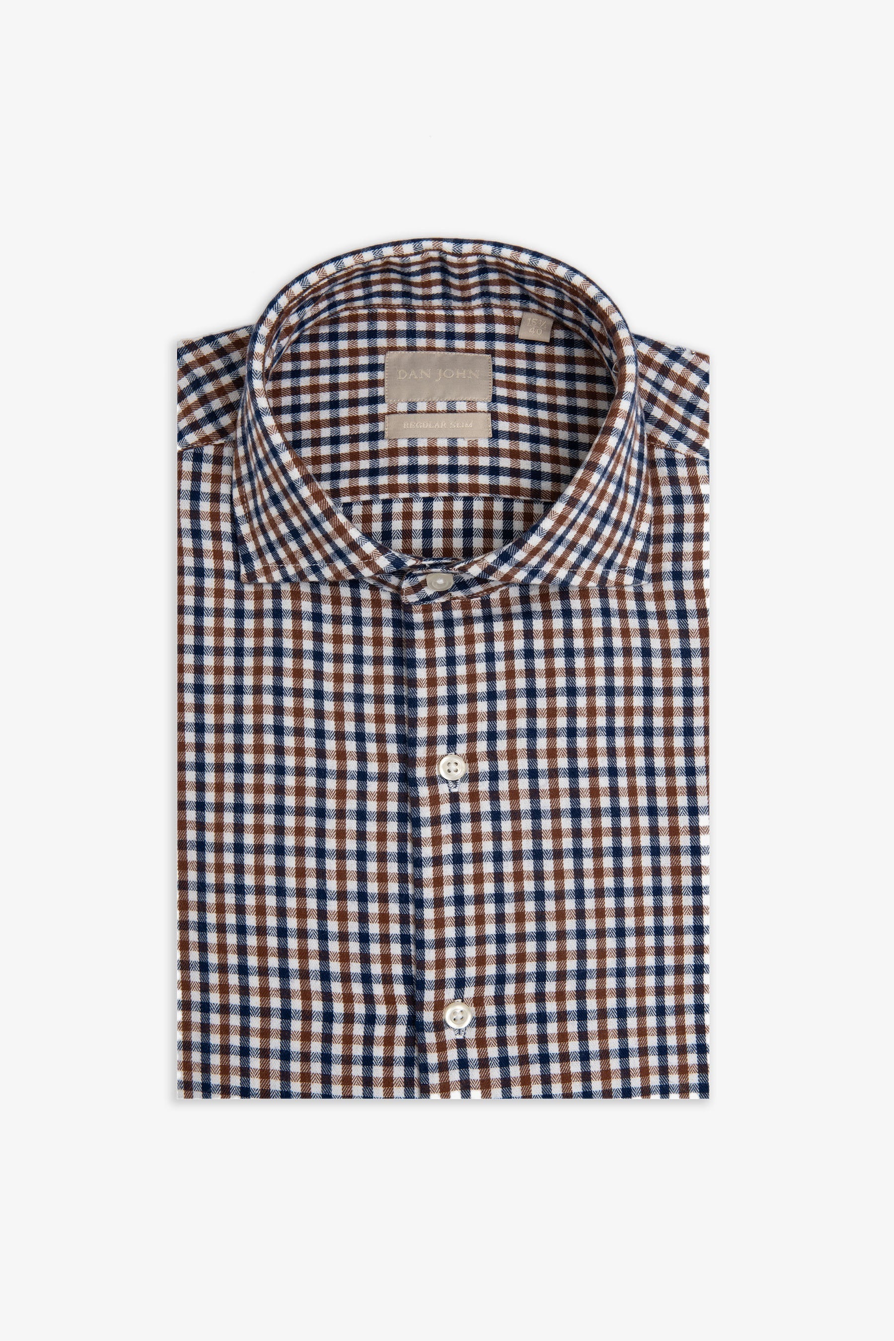 Camicia vichy blu-Dan John