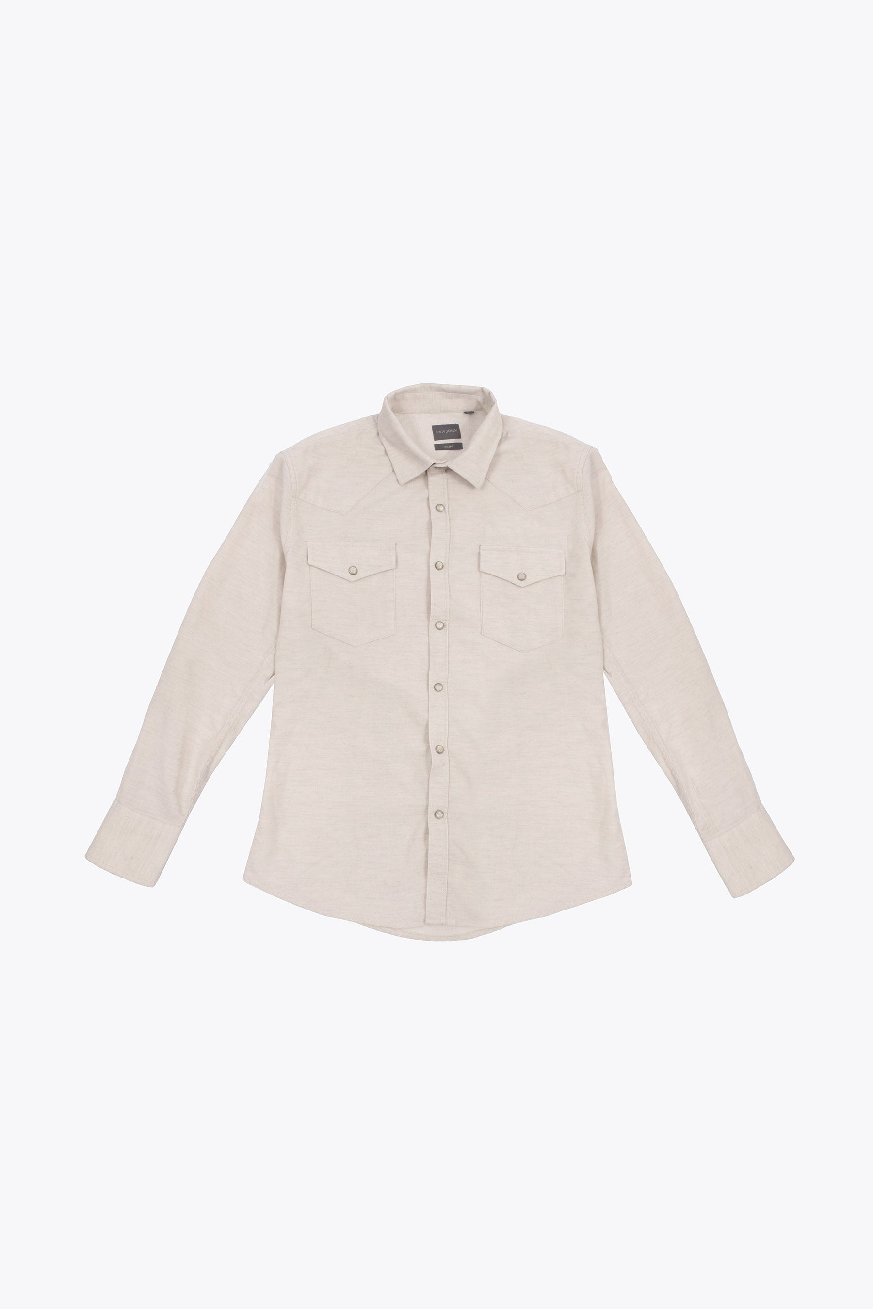 Camicia western velluto slim burro-Dan John