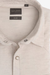 Camicia western velluto slim burro-Dan John