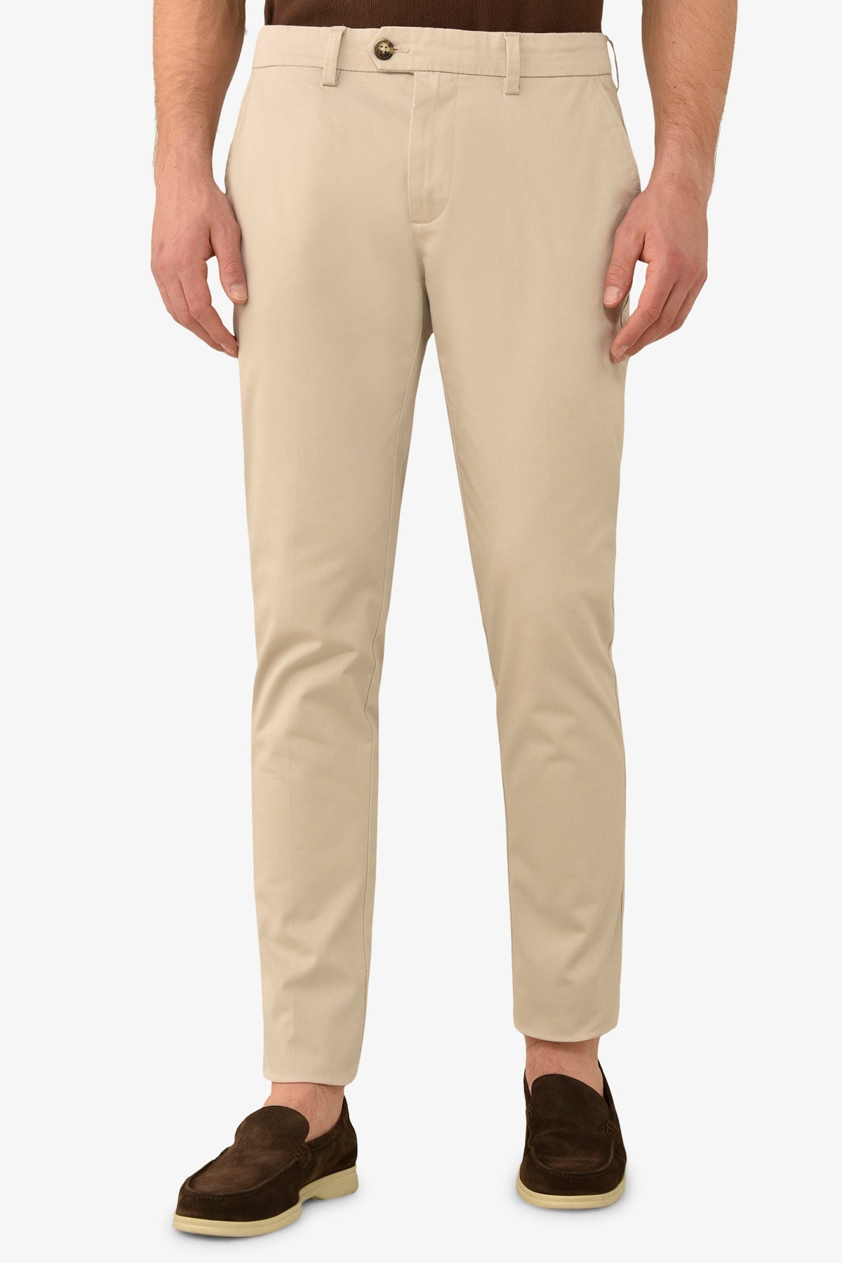 Pantalone chino beige