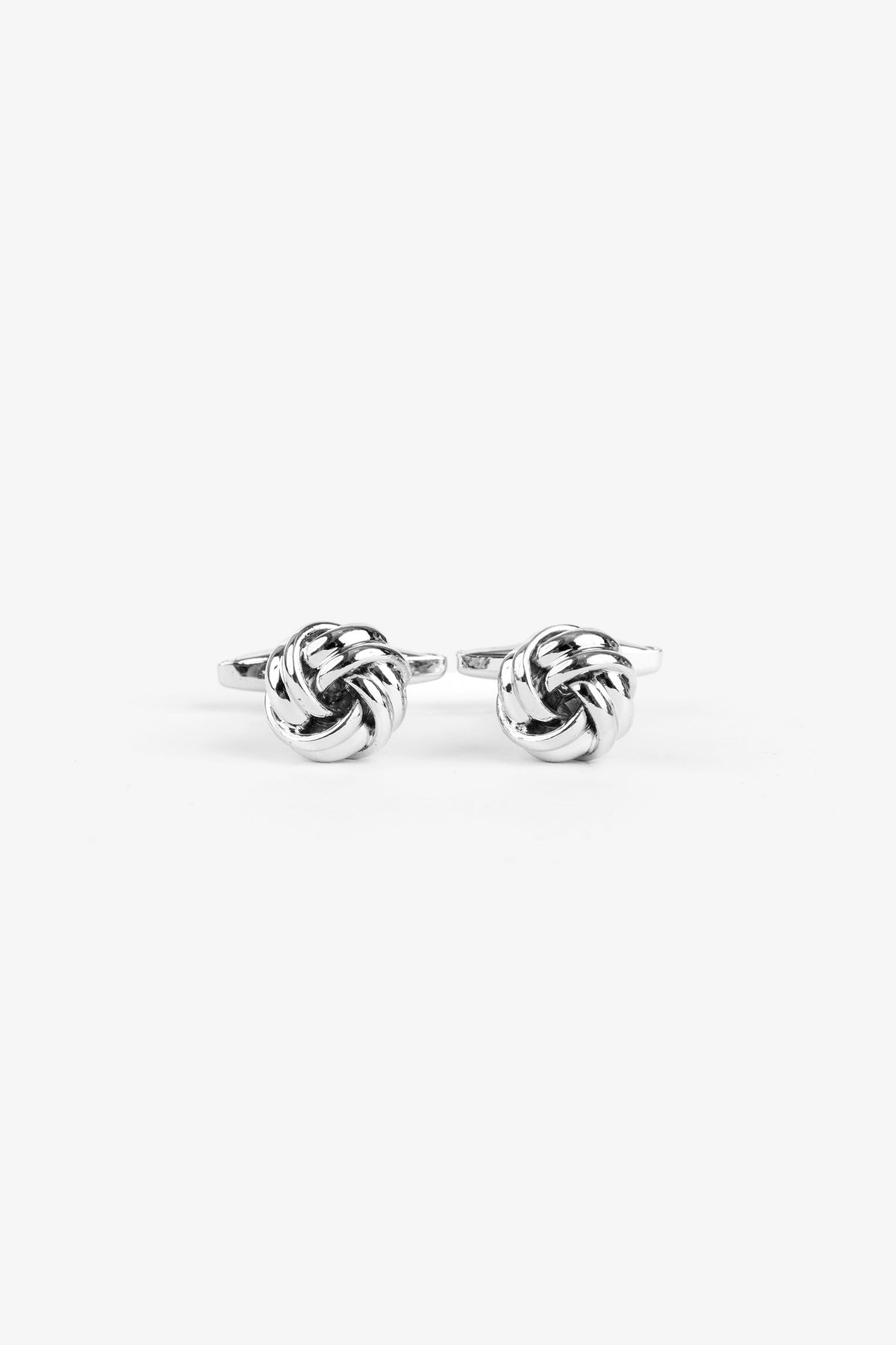 Silver knot cufflinks