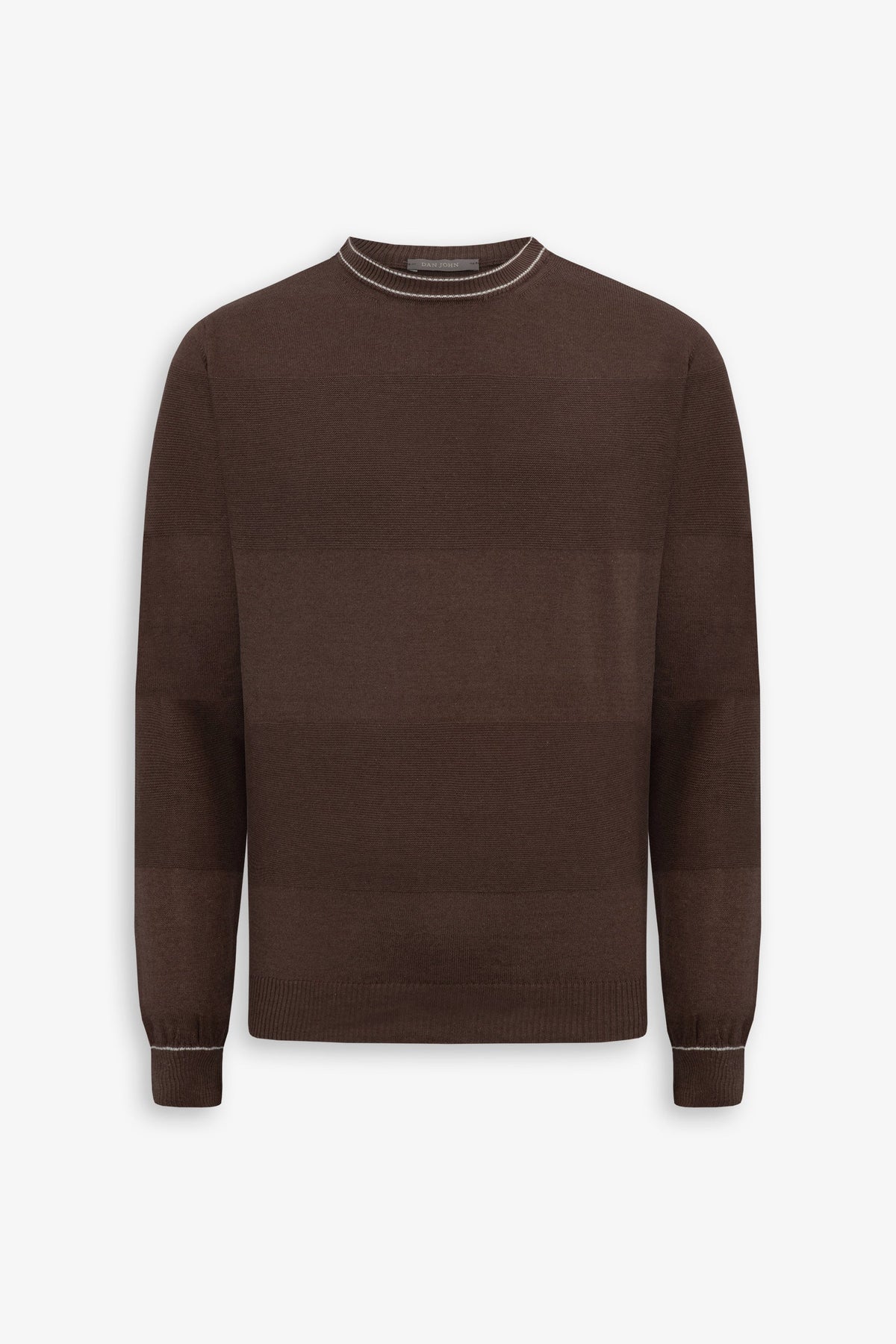 Maglia girocollo color block terra-Dan John
