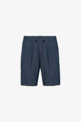 Bermuda con laccio rigato denim-Dan John