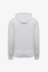 Felpa tecnica full zip con cappuccio DNJ bianca-Dan John