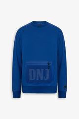 Felpa tecnica girocollo DNJ royal-Dan John