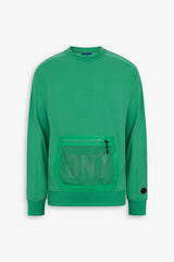 Felpa tecnica girocollo DNJ verde-Dan John