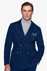 Giacca da abito doppiopetto "2/7" navy slim-Dan John