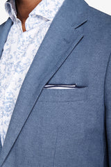 Giacca da abito misto lino Herringbone avion-Dan John