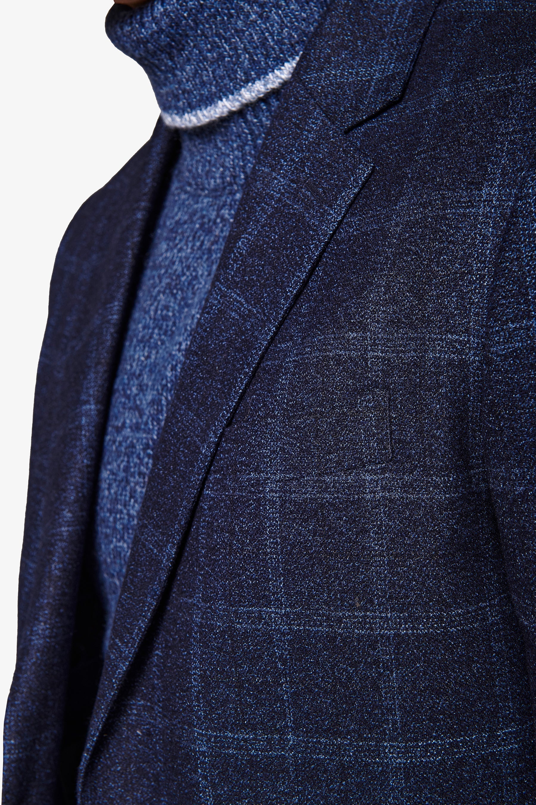 Giacca overcheck micro bouclè navy-Dan John