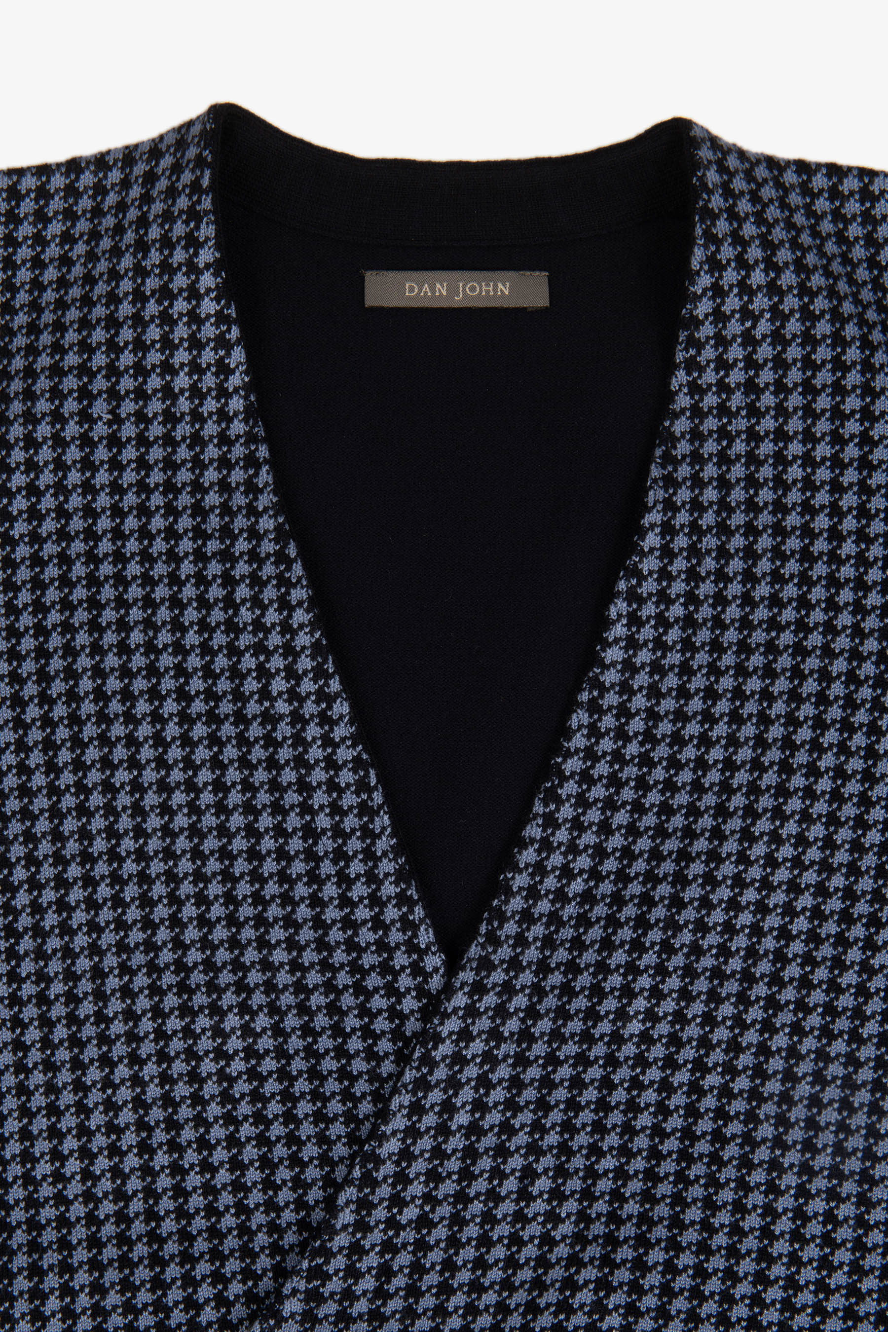 Gilet doppiopetto in maglia pied de poule avion-Dan John
