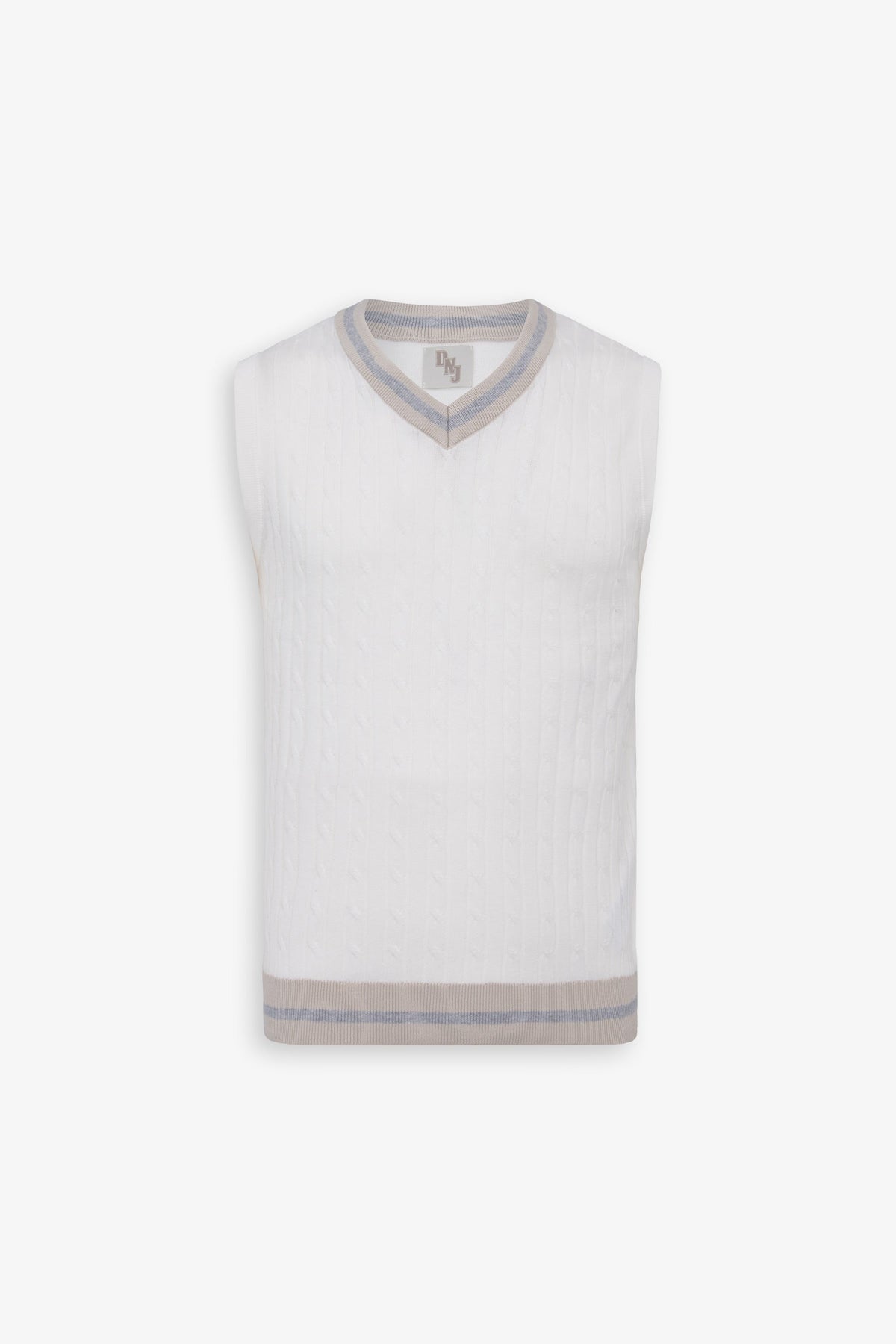 Gilet treccia e costa DNJ off white-Dan John