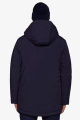 Giubbotto parka tecnico lungo DNJ blu-Dan John