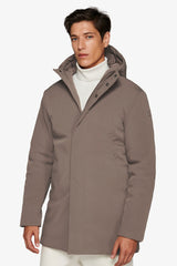 Giubbotto parka tecnico lungo DNJ fango-Dan John