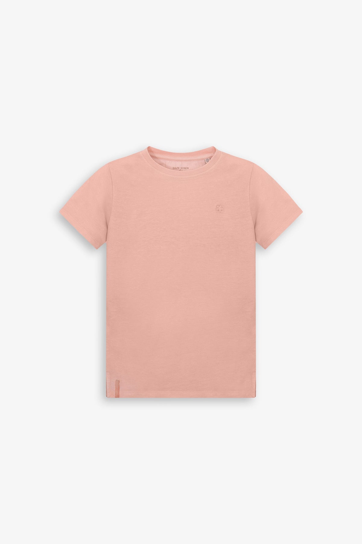 Basic t-shirt with pink Kids embroidery