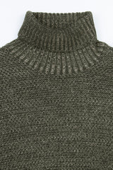 Maglia dolcevita armaturata bicolore verde-Dan John
