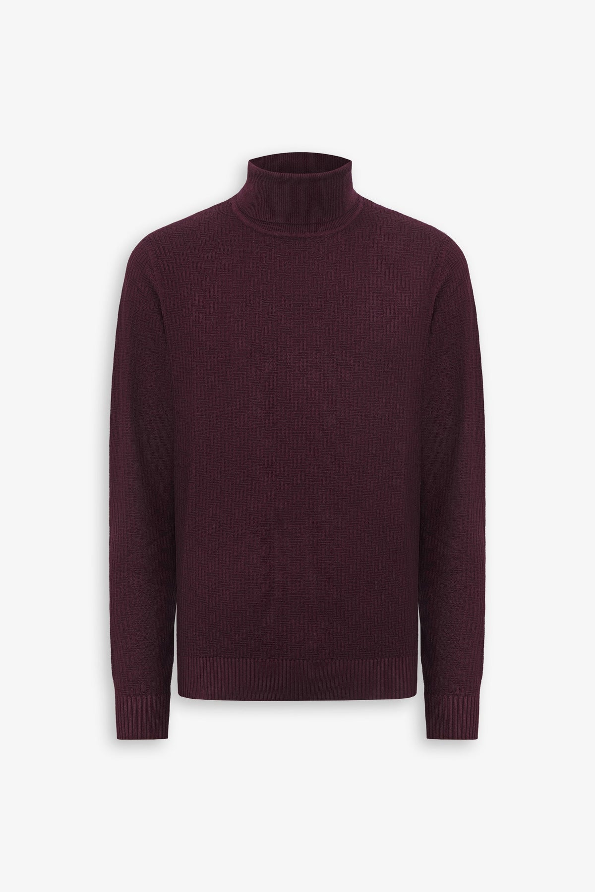 Maglia dolcevita labirinto bordeaux-Dan John