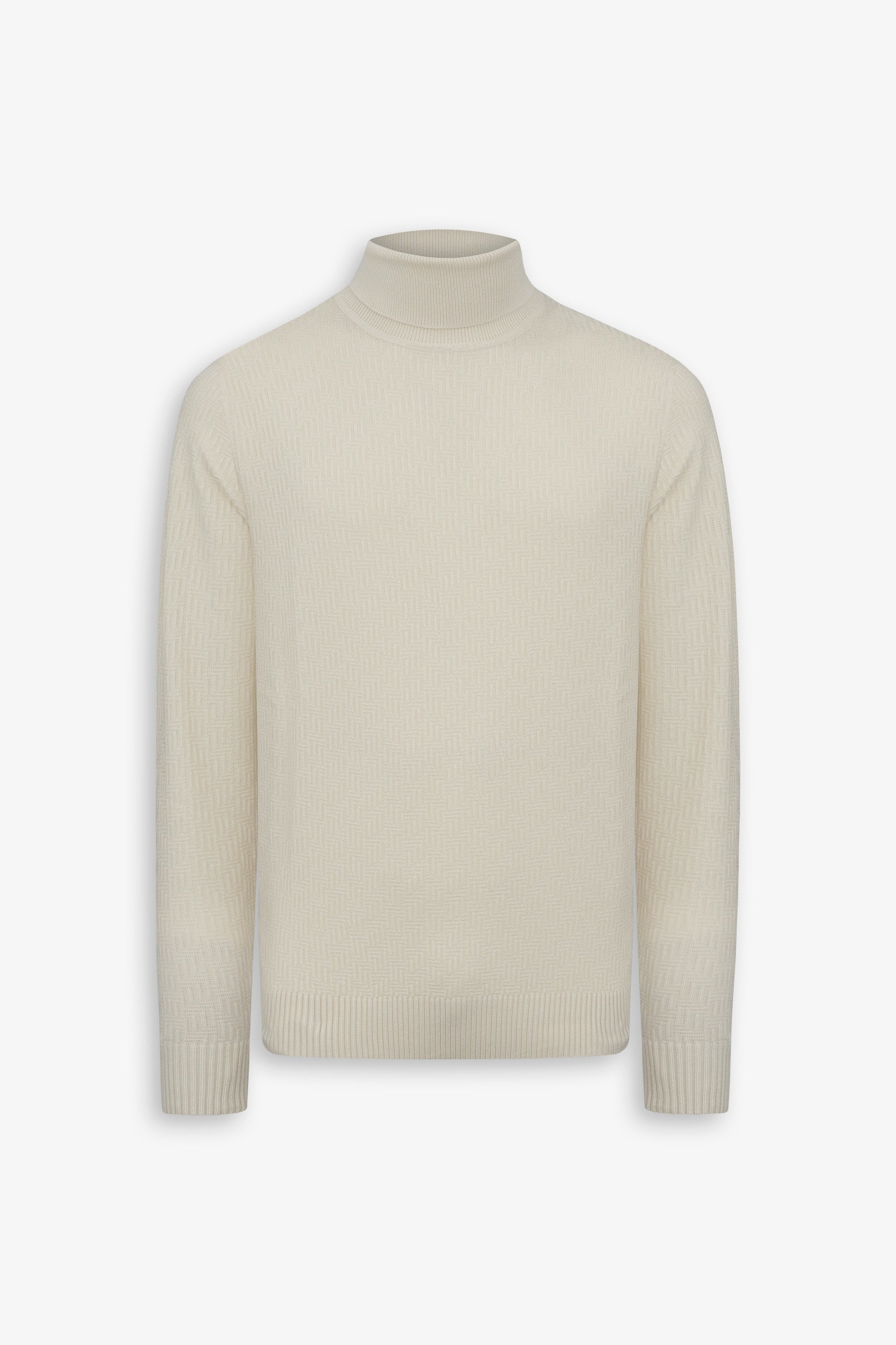 Maglia dolcevita labirinto panna-Dan John
