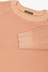 Maglia girocollo costina albicocca-Dan John