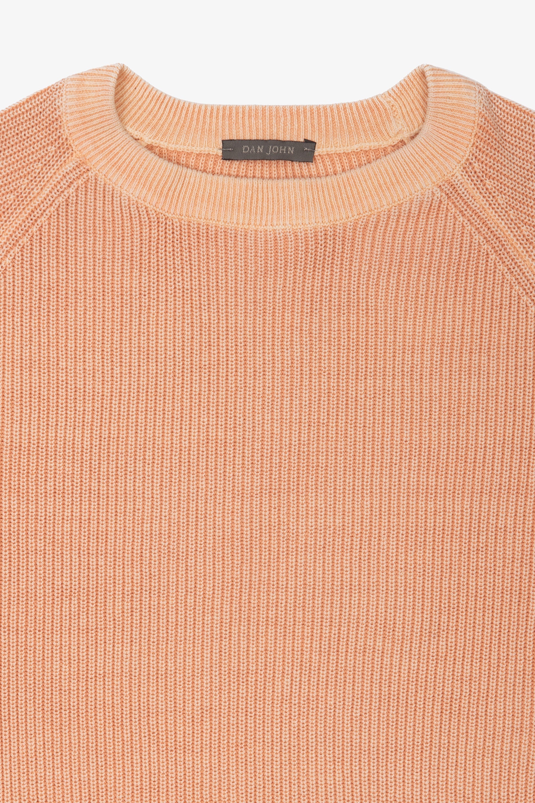 Maglia girocollo costina albicocca-Dan John