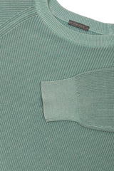 Maglia girocollo costina menta-Dan John