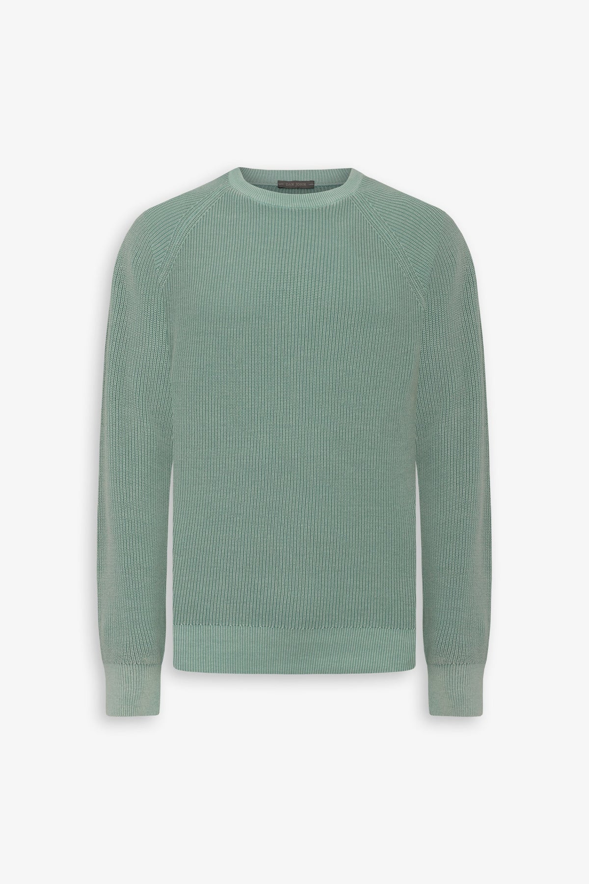 Maglia girocollo costina menta-Dan John