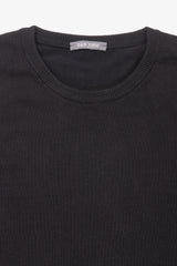 Maglia girocollo cotone nero-Dan John
