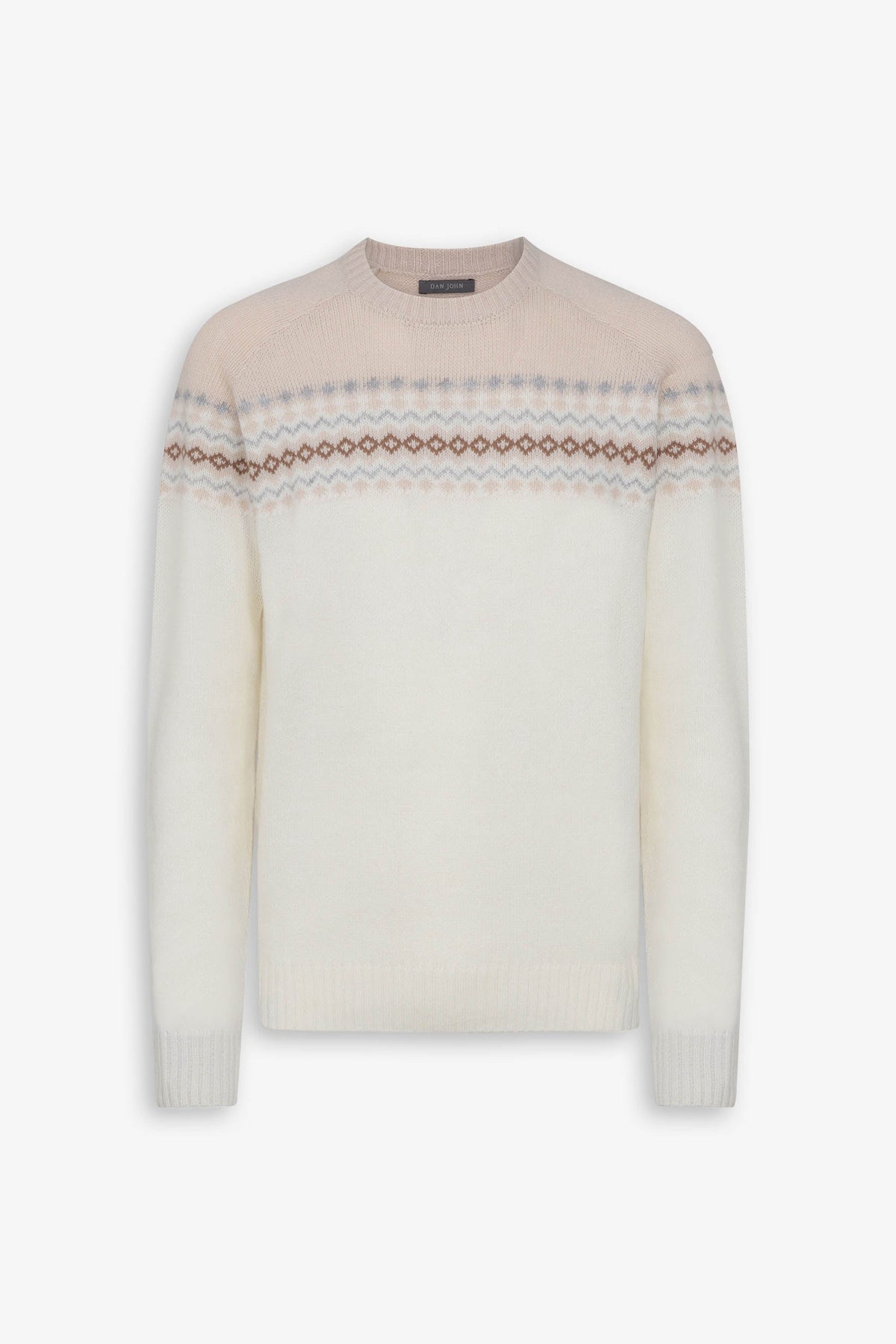 Maglia girocollo nordic panna-Dan John