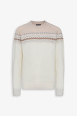 Maglia girocollo nordic panna-Dan John