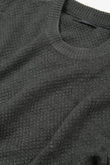 Maglia girocollo punto diamante verde-Dan John